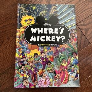 Disney Where's Mickey? Look and Find Book - Black and White
